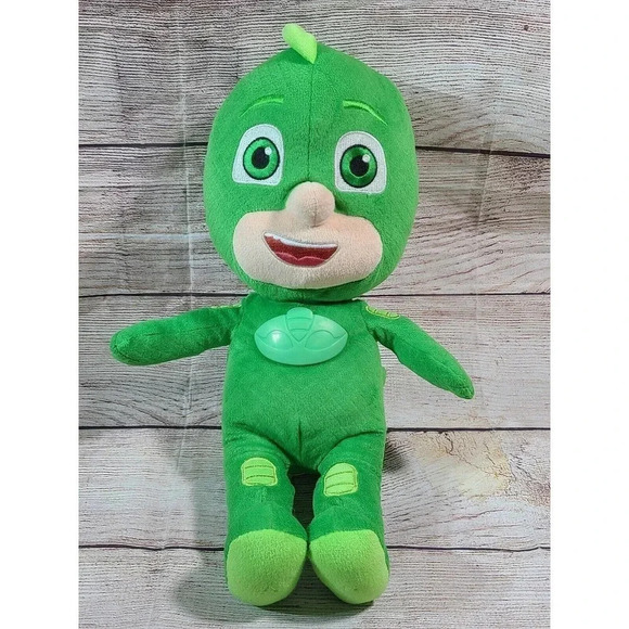 Disney Junior PJ Masks Plush Talking Gecko Stuffed Animal Green Just Play 15" - Picture 1 of 3